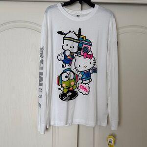 Zumba X Hello Kitty + Friends White Long Sleeve Tee - unisex - Size L